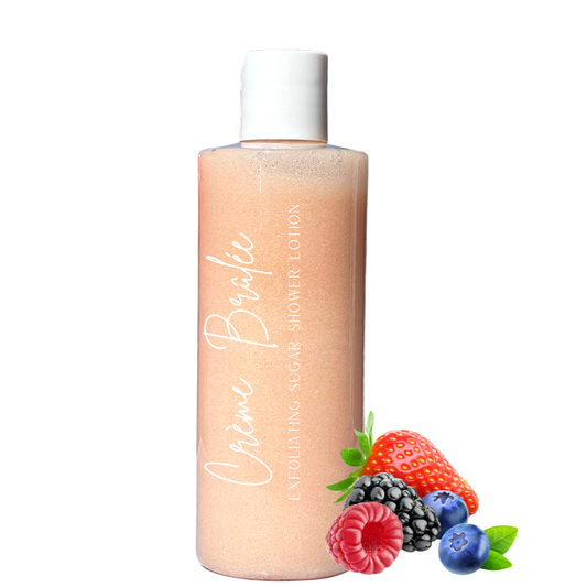 Crème Brûlée Exfoliating Sugar Shower Lotion Formula